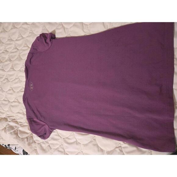 Under Armour Women's Purple HeatGear V-Neck Activewear Top XS - Picture 4 of 5